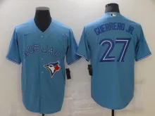 Toronto Blue Jays Vladimir GUERRERO JR. #27 Light Blue Baseball Jersey