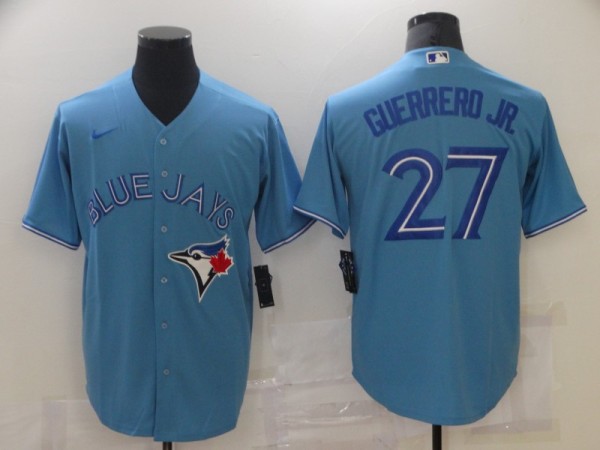 Toronto Blue Jays Vladimir GUERRERO JR. #27 Light Blue Baseball Jersey
