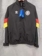 2024 Germany Black Windbreaker Jacket Thai Quality