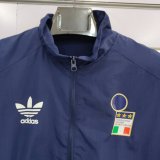2024 Italy Blue Windbreaker Jacket Thai Quality