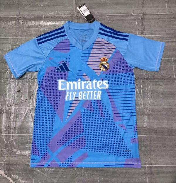 24/25 Real Madrid Goalkeeper Blue Jersey Fan Version