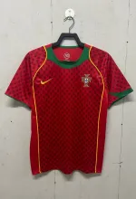 2004 Portugal Home  Retro Jersey