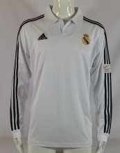 01/02 Real Madrid Home Retro Jersey Long Sleeve