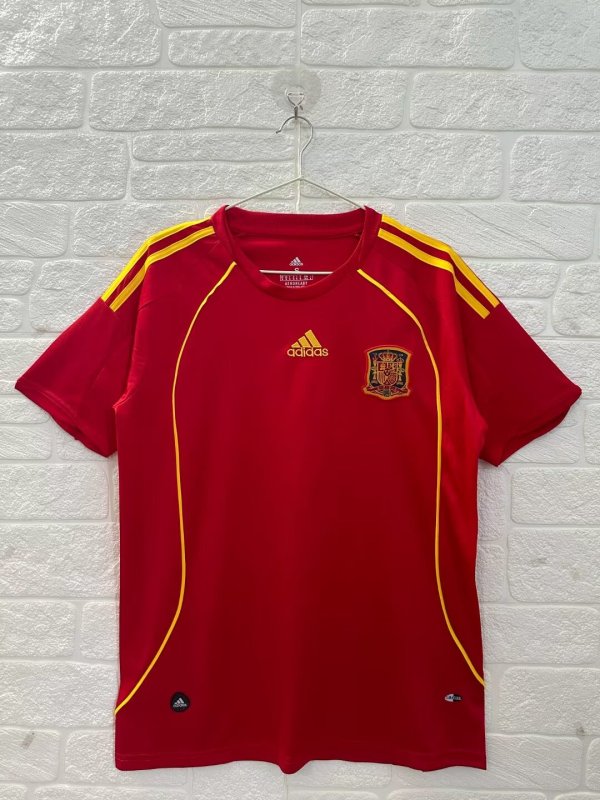 2008 Spain Home Fans Version Retro Jersey