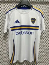 24/25  Boca Away Soccer Jersey With Sponsors Thai Quality  8090