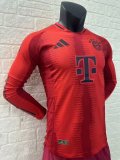24/25 Bayern Munich Home Long Sleeve Jersey Player Version 1:1 Quality