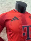 24/25 Bayern Munich Home Long Sleeve Jersey Player Version 1:1 Quality