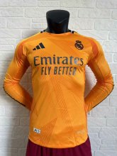 24/25 Real Madrid Away Long Sleeve Jersey Player Version 1:1 Quality