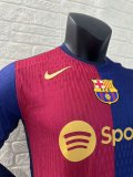 24/25 Barcelona Home Jersey Long Sleeve Player Version  1:1 Quality