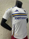 24-25 Boca Away Jersey Plaver Version With Sponsors Soccer Jersey 2016