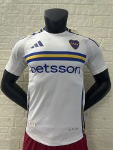 24-25 Boca Away Jersey Plaver Version With Sponsors Soccer Jersey 2016