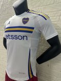 24-25 Boca Away Jersey Plaver Version With Sponsors Soccer Jersey 2016