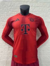 24/25 Bayern Munich Home Long Sleeve Jersey Player Version 1:1 Quality