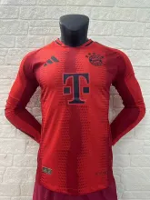 24/25 Bayern Munich Home Long Sleeve Jersey Player Version 1:1 Quality