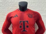 24/25 Bayern Munich Home Long Sleeve Jersey Player Version 1:1 Quality