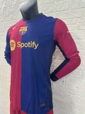 24/25 Barcelona Home Jersey Long Sleeve Player Version  1:1 Quality