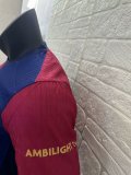 24/25 Barcelona Home Jersey Long Sleeve Player Version  1:1 Quality
