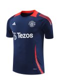 24/25 Man United Blue Training Jersey Fans Version