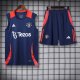 24/25 Manchester United Blue Vest Training Tracksuit