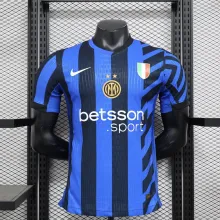 24/25 Inter Milan Home With Sponsors Jersey Player Version  1:1 Quality