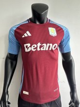 24/25 Aston Villa Home Jersey With Sponsors Player Version 1:1 Quality