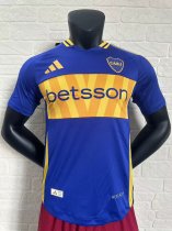24-25 Boca Home Jersey Plaver Version With Sponsors Soccer Jersey 2016