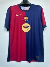 24/25 Barcelona Home Jersey With New Sponsors 1:1 Quality Fan Version