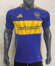 24/25 Boca Home Soccer Jersey With Sponsors Thai Quality