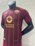 24/25 Roma Home Jersey With Sponsors Player Version 1:1 Quality