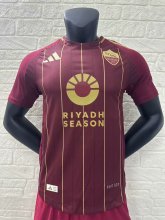 24/25 Roma Home Jersey With Sponsors Player Version 1:1 Quality
