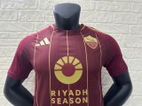 24/25 Roma Home Jersey With Sponsors Player Version 1:1 Quality