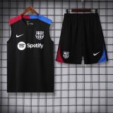 24/25 Barcelona Black Vest Training Tracksuit