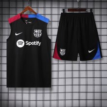 24/25 Barcelona Black Vest Training Tracksuit