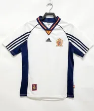 1998 Spain Away Fans Version Retro Jersey