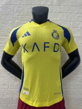 24/25Al Nassr Home Player Version Soccer Jersey