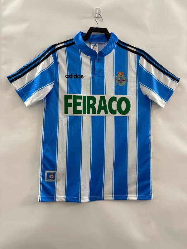 97/98 La Coruna Home Retro Jersey Thai Quality Fan Version