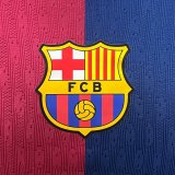 24/25 Barcelona Home Jersey Long Sleeve With New Sponsors Player Version  1:1 Quality