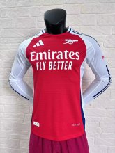 24/25 Arsenal Home Jersey Long Sleeve Player Version 1:1 Quality
