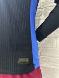 24/25 Barcelona Away Jersey Long Sleeve With New Sponsors Player Version  1:1 Quality