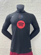 24/25 Barcelona Away Jersey Long Sleeve With New Sponsors Player Version  1:1 Quality