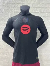 24/25 Barcelona Away Jersey Long Sleeve With New Sponsors Player Version  1:1 Quality