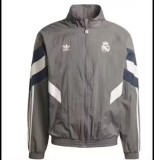24/25 Real Madrid Grey Windbreaker Jacket Thai Quality