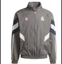 24/25 Real Madrid Grey Windbreaker Jacket Thai Quality