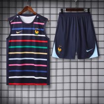 24/25 France Black Vest Training Tracksuit