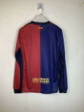 24/25 Barcelona Home Jersey Long Sleeve 1:1 Quality Fan Version