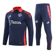 24/25 Man United Dark Blue Sweater Tracksuit Thai Quality