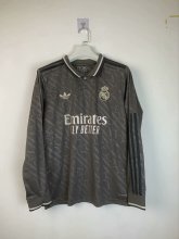 24/25 Real Madrid Third Jersey Long Sleeve 1:1 Quality Fan Version