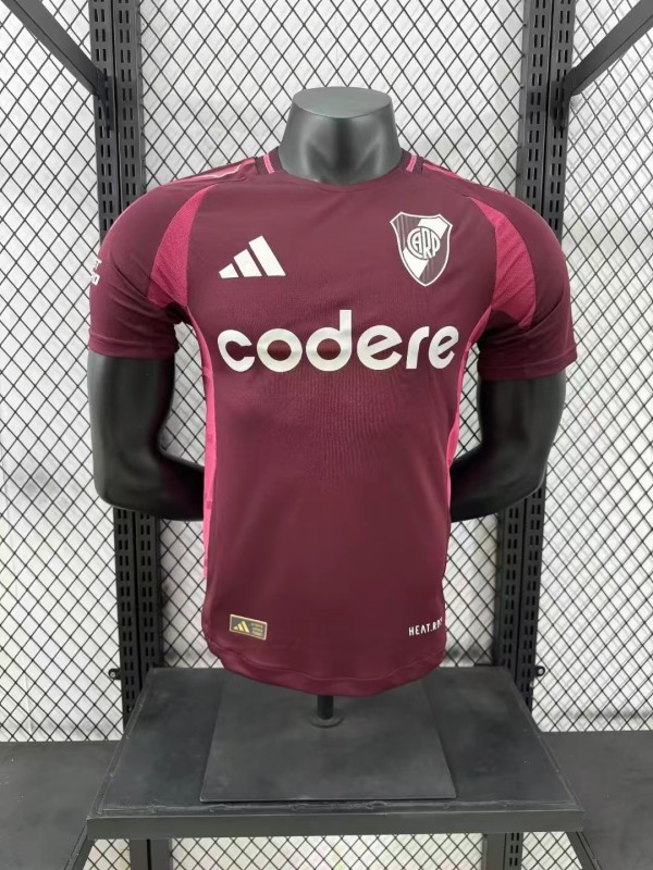 24/25 River Plate Away Player Version Soccer Jersey Thai Quality