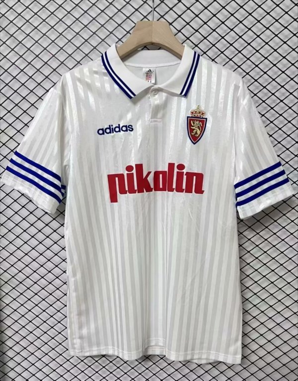 95/96 Real Zaragoza Home Retro Jersey Thai Quality
