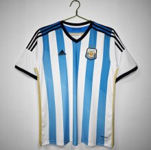 2014 Argentina Home Retro Jersey Fans Version